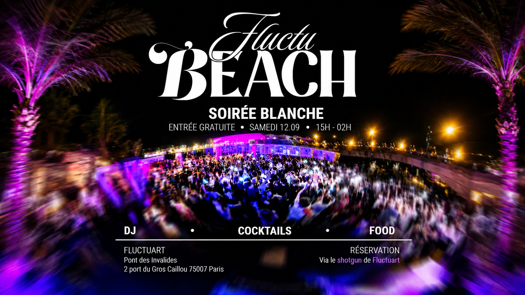 FLUCTU BEACH – WHITE PARTY